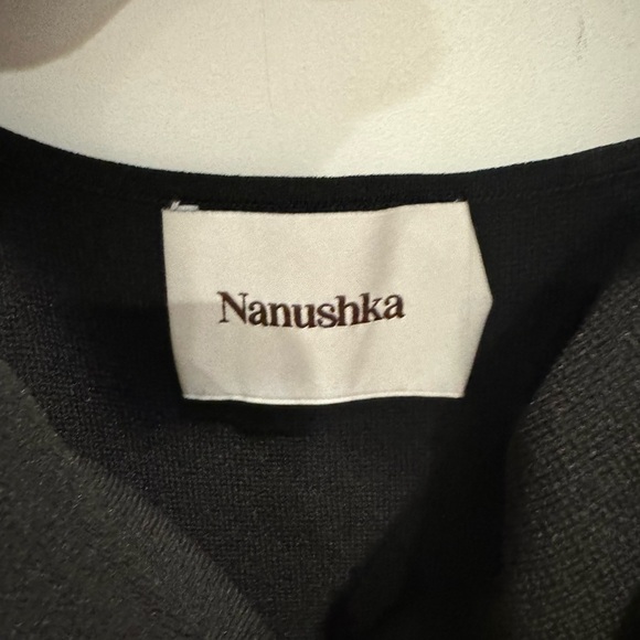 Nanushka black knit Noa midi dress - Picture 7 of 11